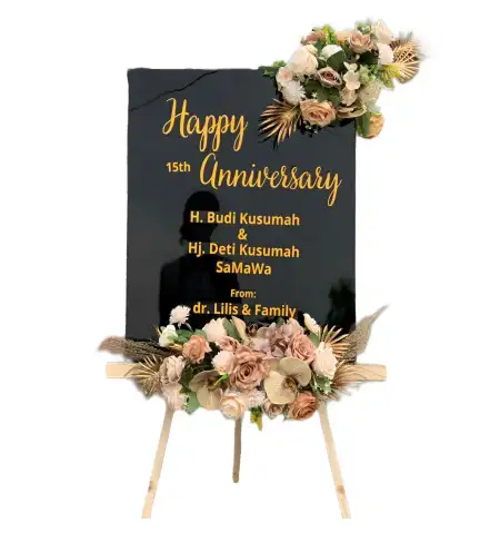 Papan Bunga Akrilik Tabir